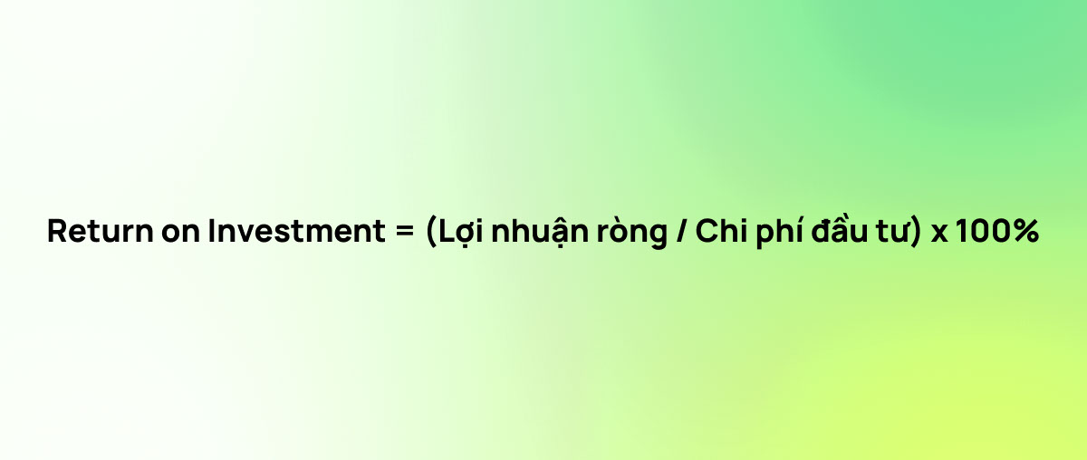 Công thức tính ROI 1
