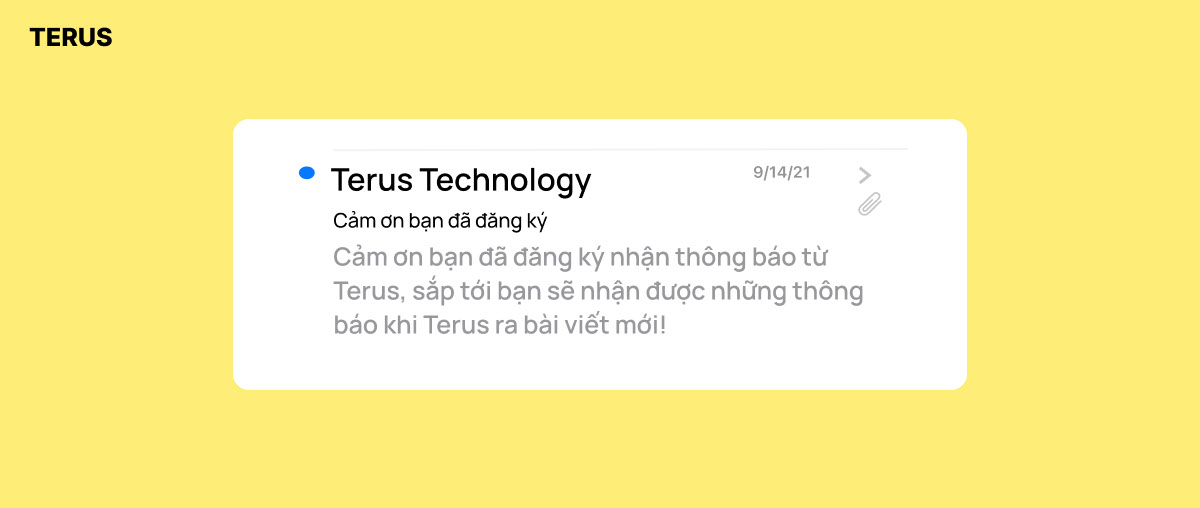 Email chào mừng
