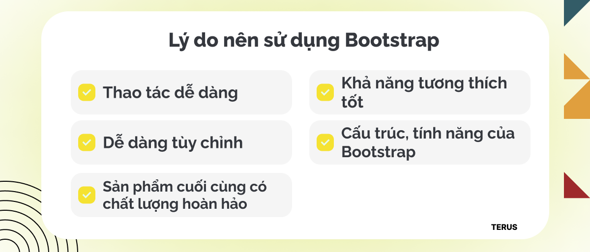 lý do nên sử dụng boostrap