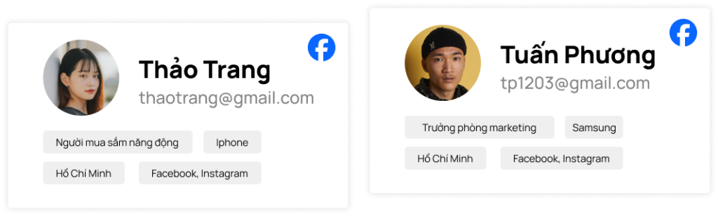 Tạo hồ sơ khách hàng riêng biệt