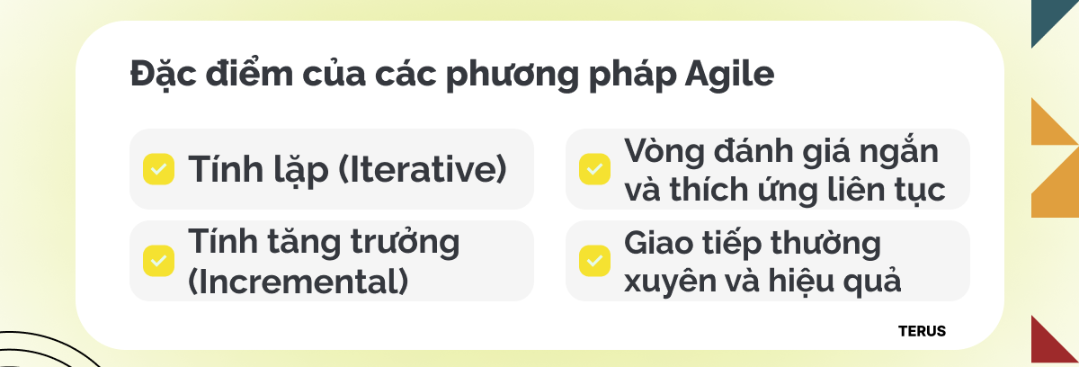Đặc điểm của các phương pháp Agile