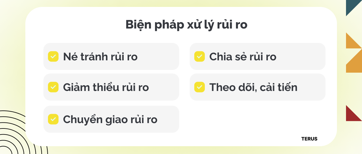 Các biện pháp xử lý rủi ro