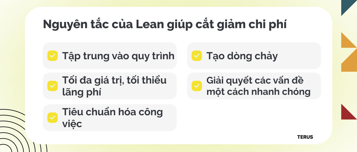 nguyên tắc của Lean giúp cắt giảm chi phí trong doanh nghiệp sản xuất