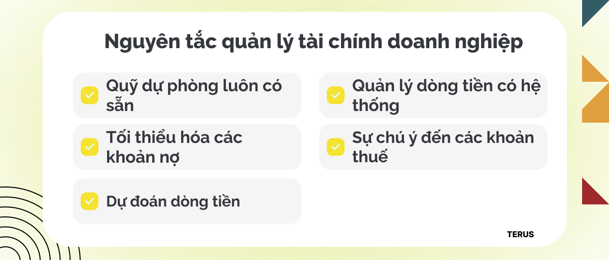5 nguyên tắc quản lý tài chính doanh nghiệp hiệu quả