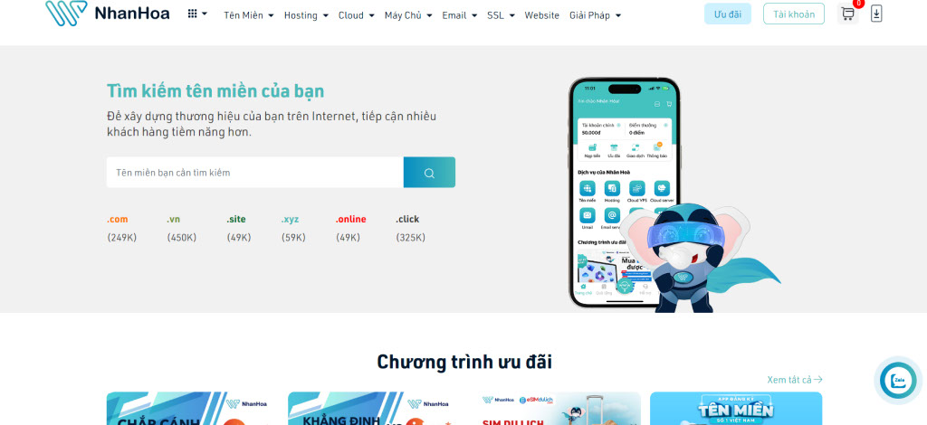 Nhà cung cấp Domain Nhân Hòa