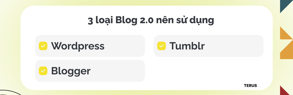 3 loại Blog 2.0 nên sử dụng