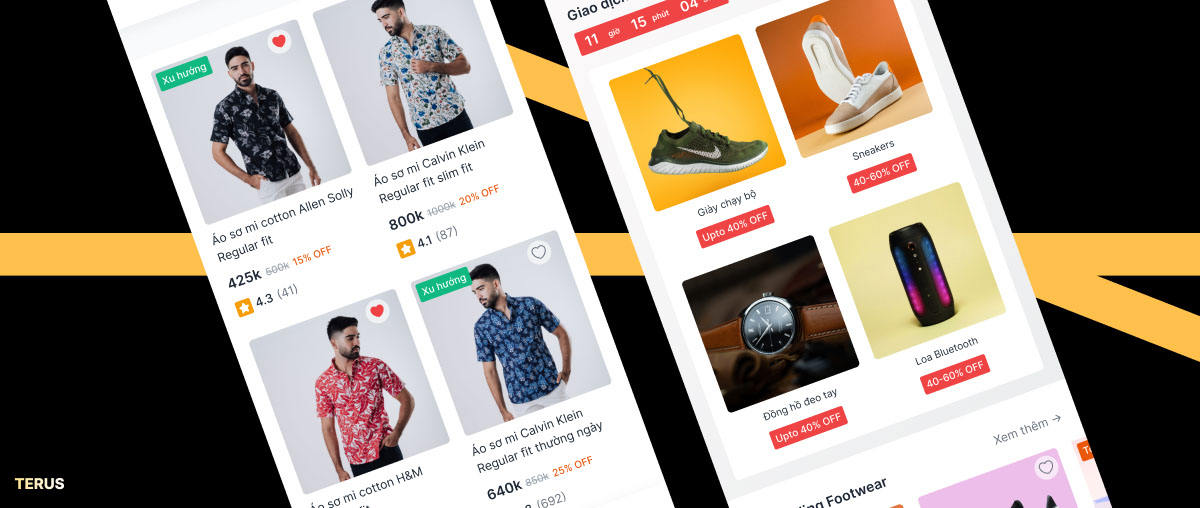 Sử dụng cho các website thương mại điện tử