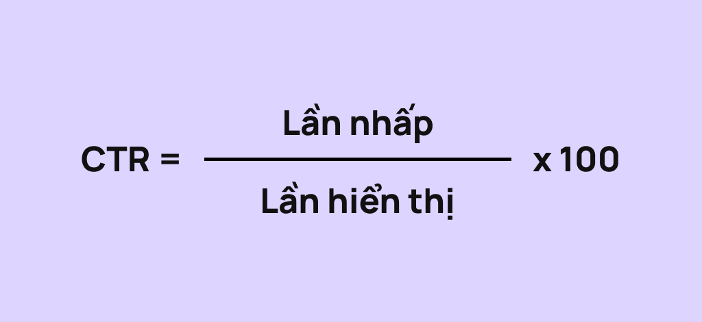 Công thức tính CTR