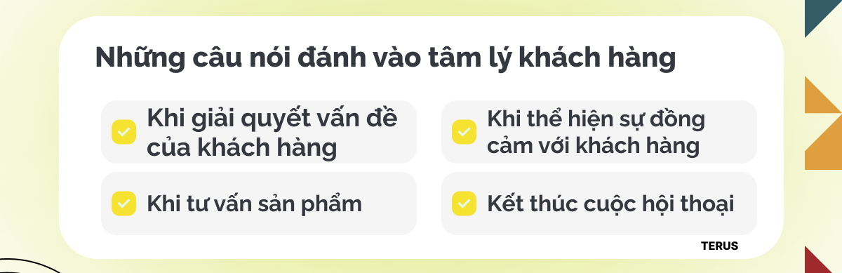 Những câu nói đánh vào tâm lý khách hàng