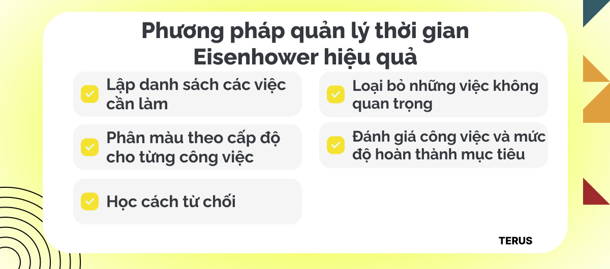 Phương pháp quản lý thời gian Eisenhower hiệu quả