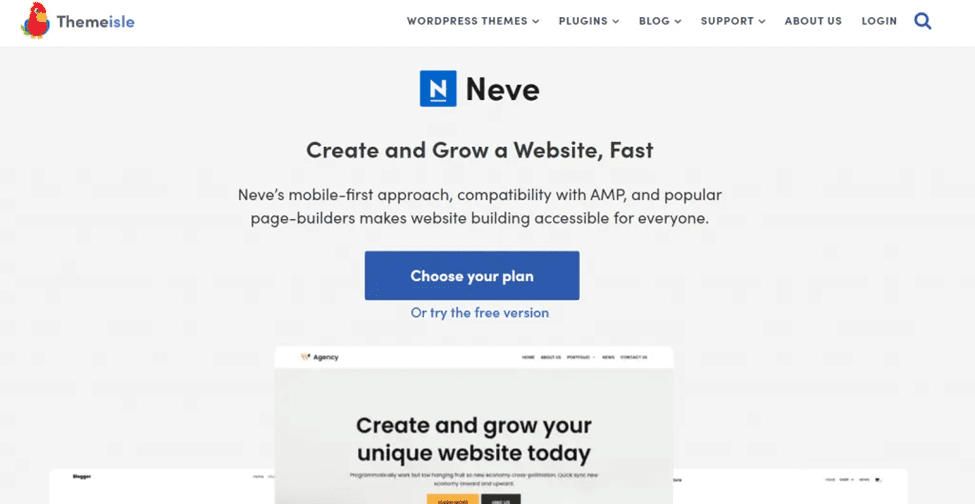 Neve theme wordpress