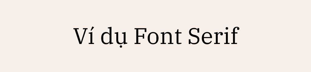 font serif