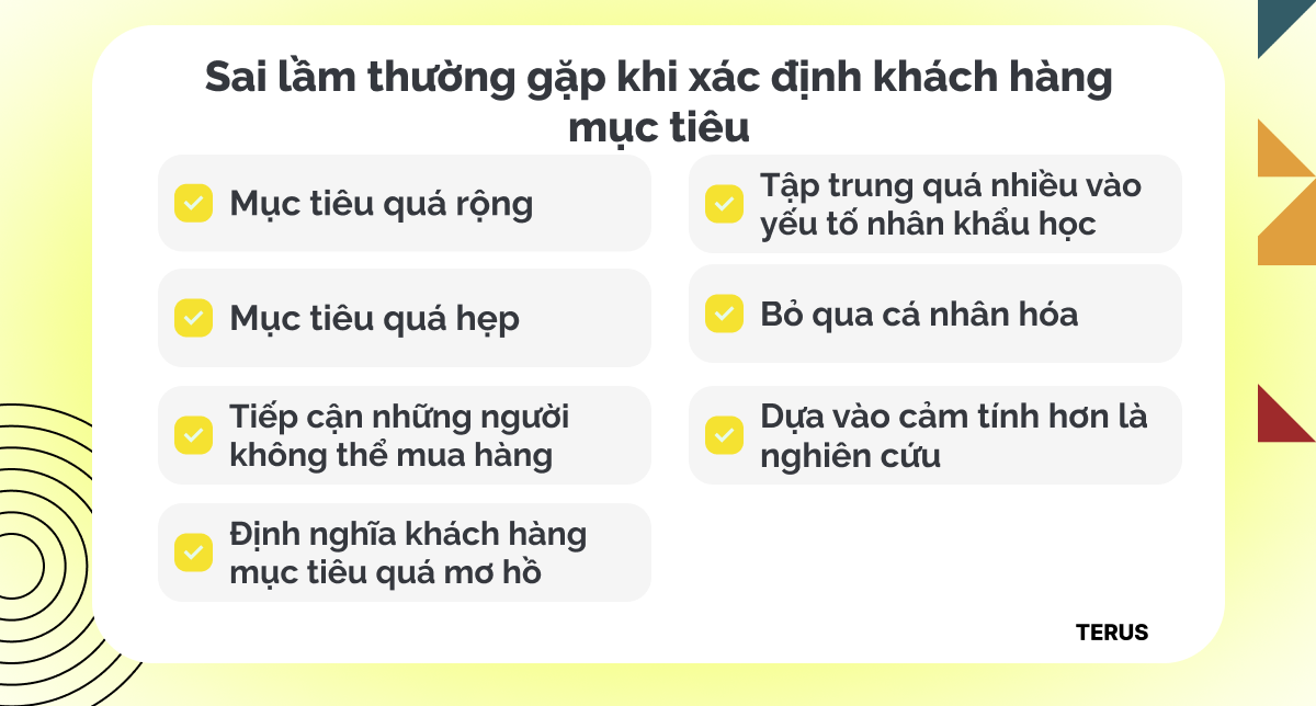 Những sai lầm thường gặp khi xác định khách hàng mục tiêu