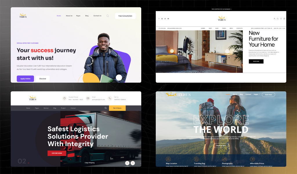 Mẫu website dạy nấu ăn