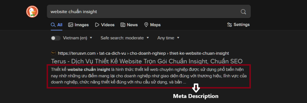 Meta description