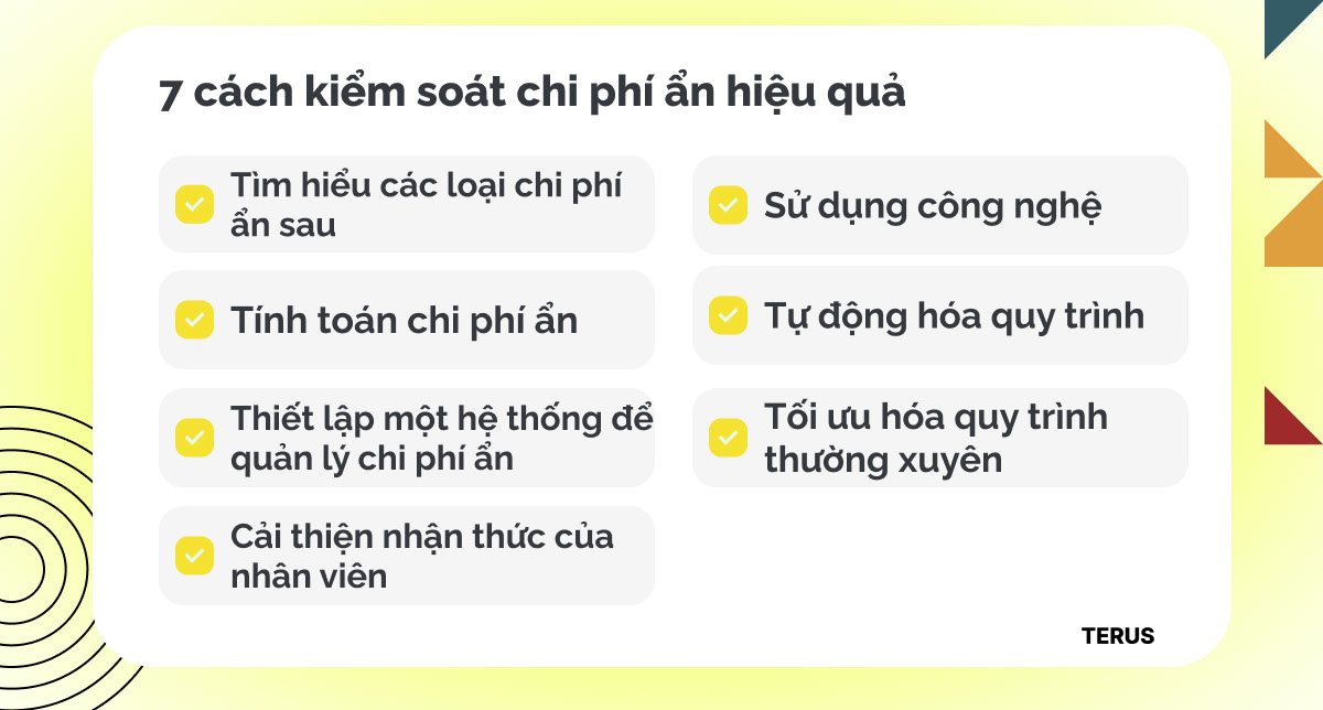 Top 7 cách kiểm soát chi phí ẩn hiệu quả