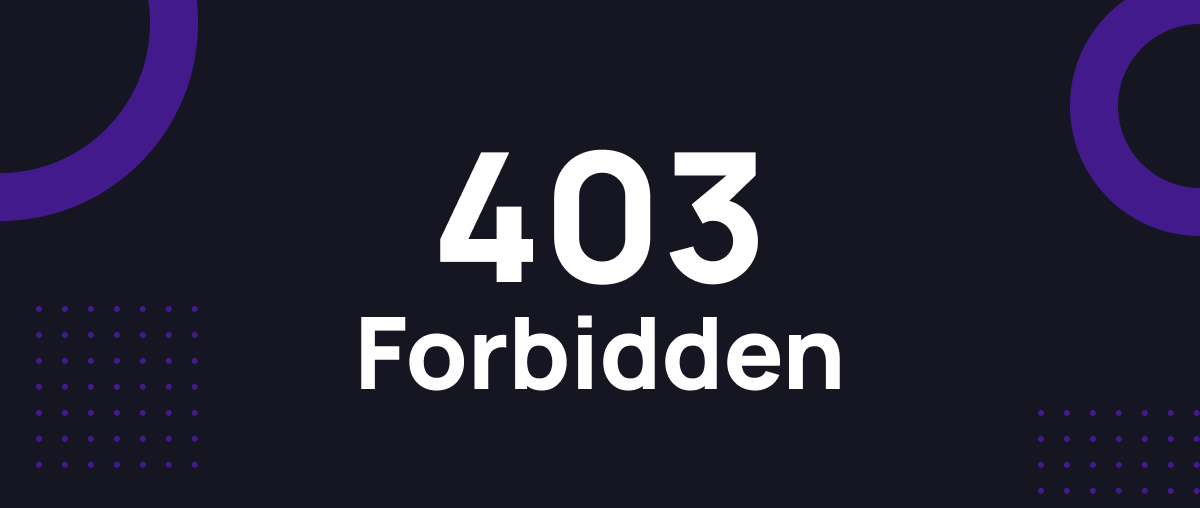 Lỗi 403 Forbidden