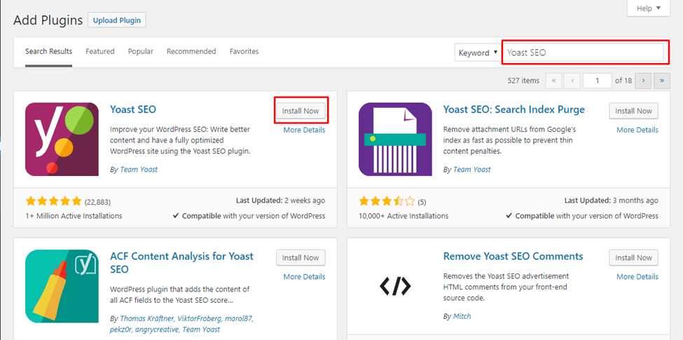 yoast SEO plugin