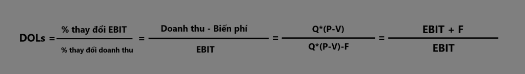 Công thức tính Dols