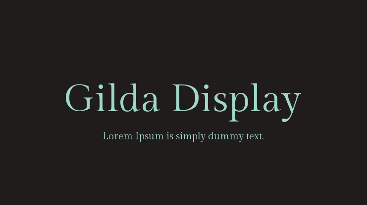Display font
