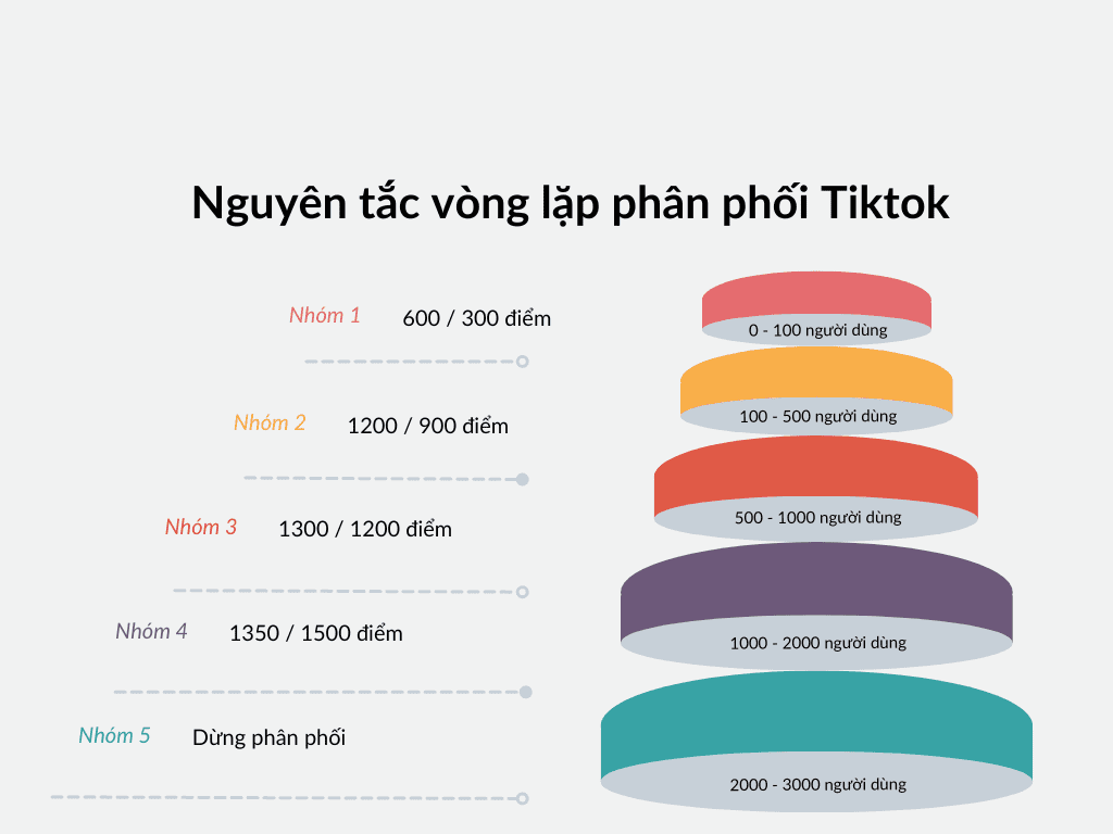 Nguyên tắc phân phối của thuật toán Tiktok