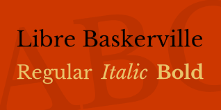 Libre Baskerville Font