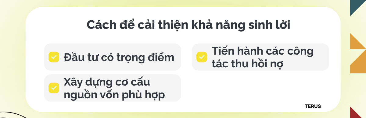 Cách để cải thiện khả năng sinh lời cho doanh nghiệp