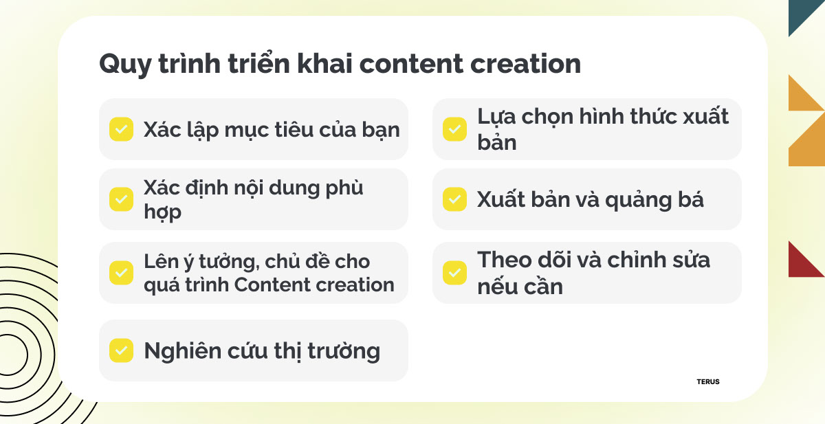 Quy trình triển khai content creation