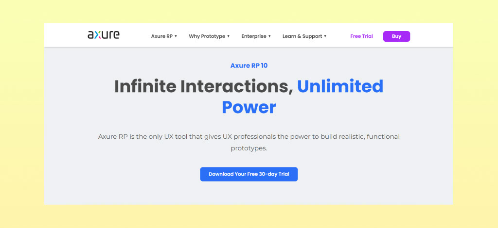 công cụ thiết kế Wireframe Axure
