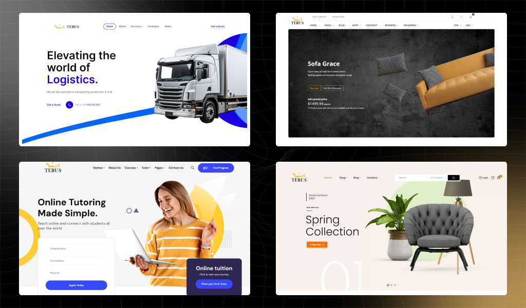 Mẫu thiết kế website theo yêu cầu