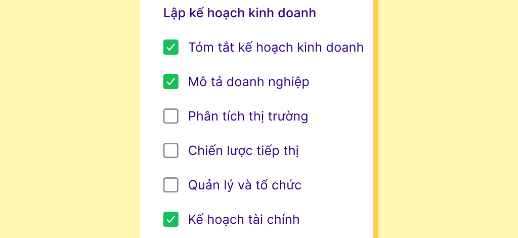 Checklist trong Lead Magnet