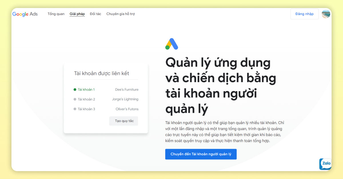 Cách tạo tài khoản Google MMC