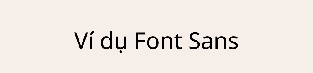 Font sans serif