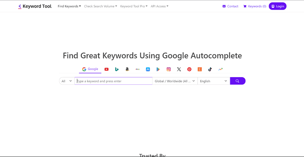 Công cụ keyword tool