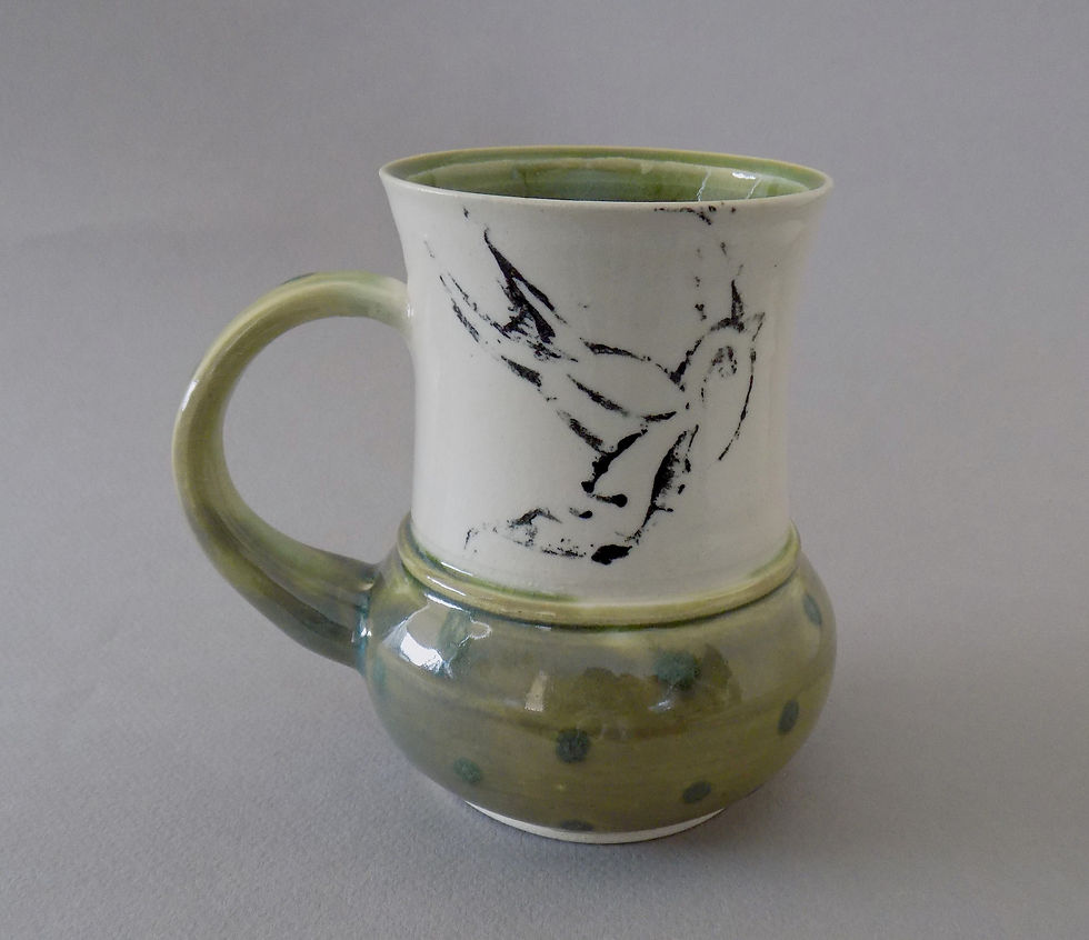 Green Sparrow Mug