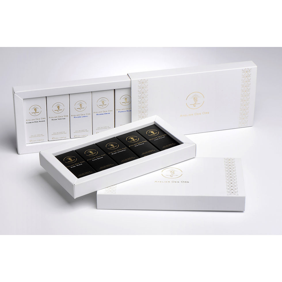 Miniature : Discovery Set, Perfume samples, White box, Atelier Des Ors, Eau de Parfum 2.5 ml x 5, RAFINAD