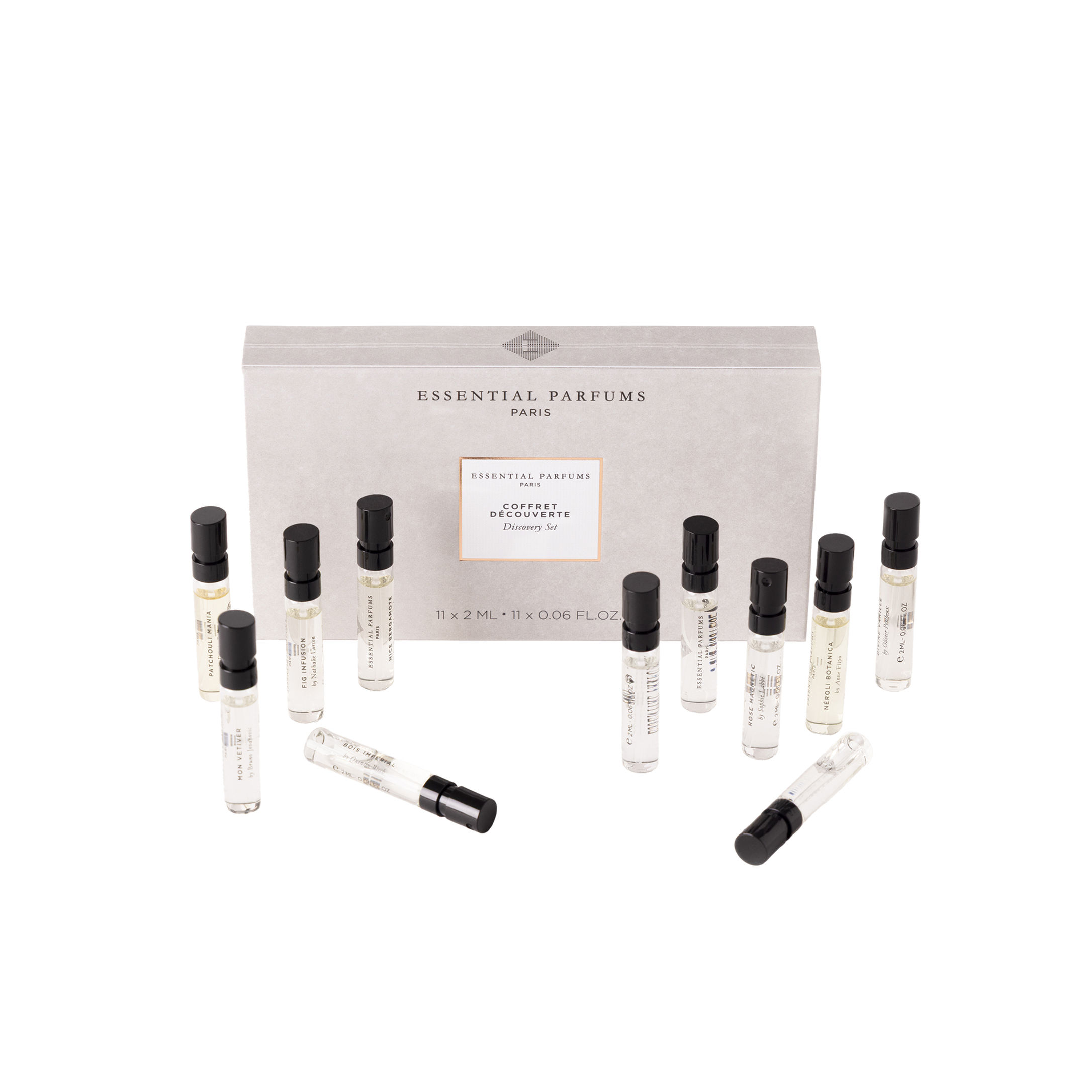 Discovery Set by Essential Parfums, Eau de Parfum 2 ml x 11, samples, 3760393040348, RAFINAD Parfumerie
