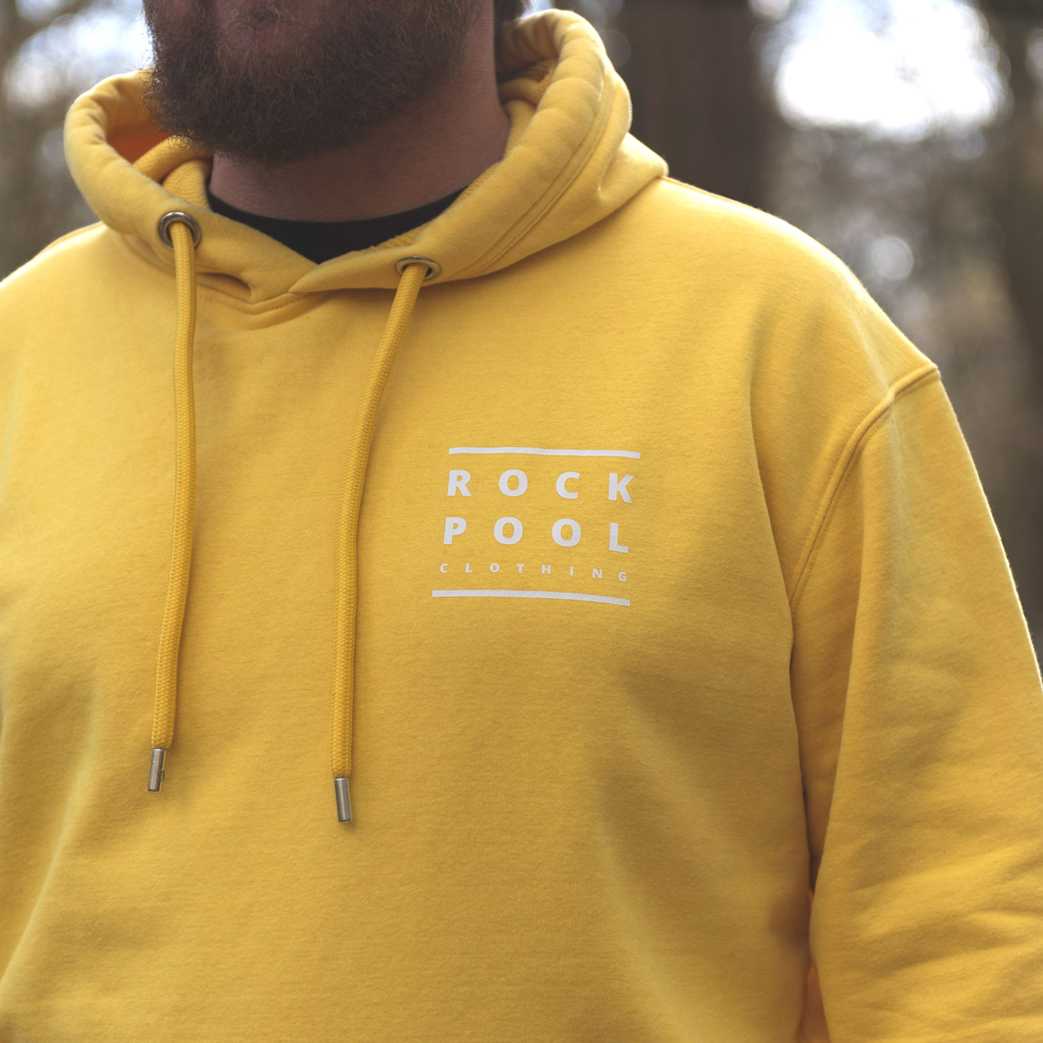 Hexilogo Organic Hoodie Yellow