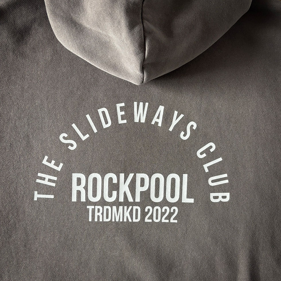 Thumbnail: Womens Oversized Trademark Hoodie Faded Grey