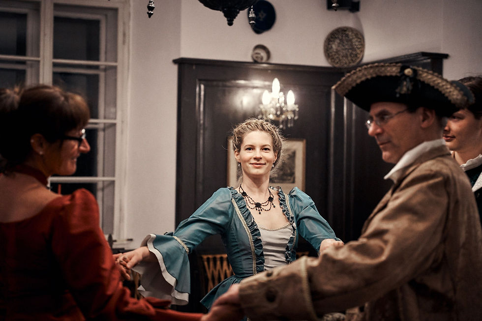 Mittelalterlicher Tanz in Schloss Zdíkov