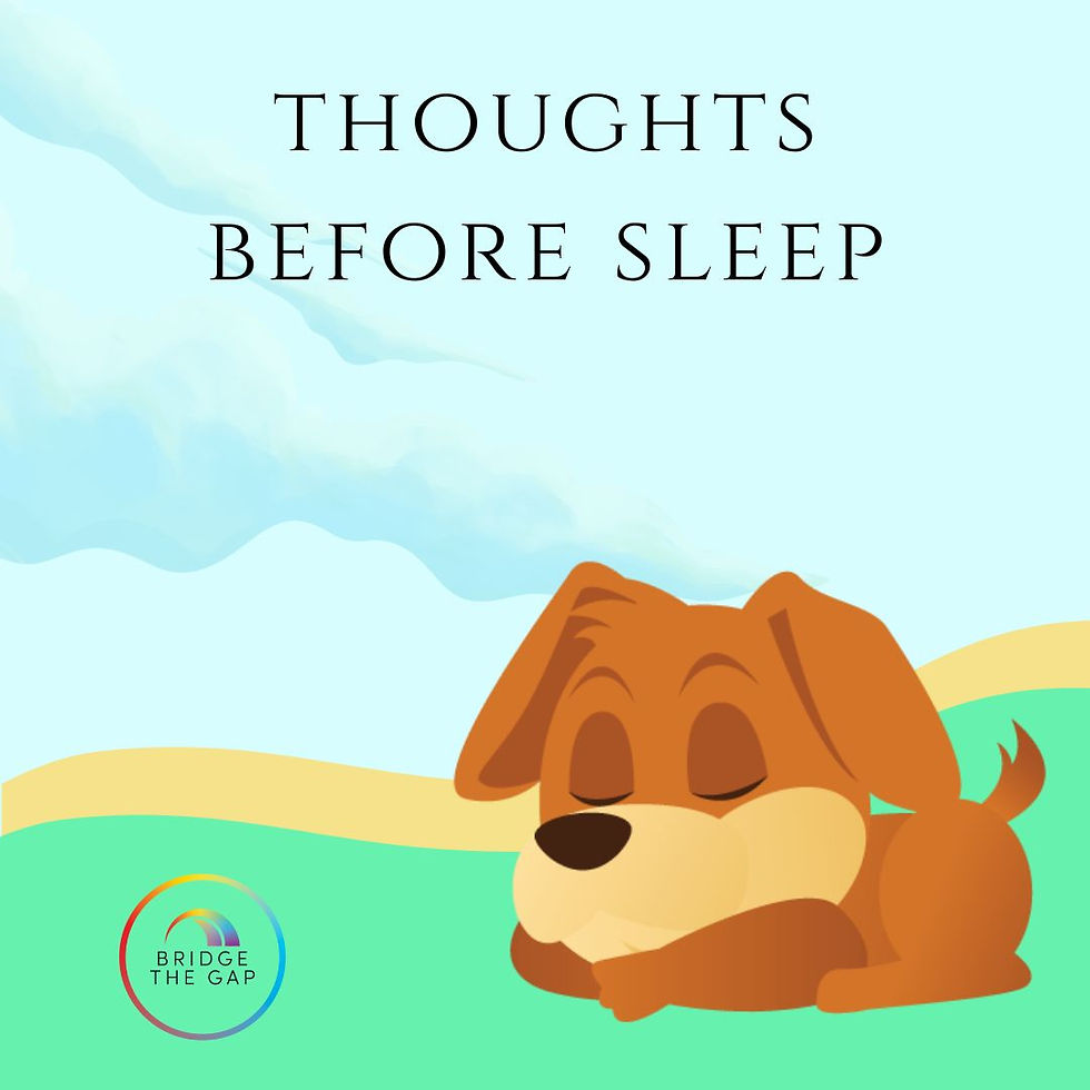 thoughts before sleep