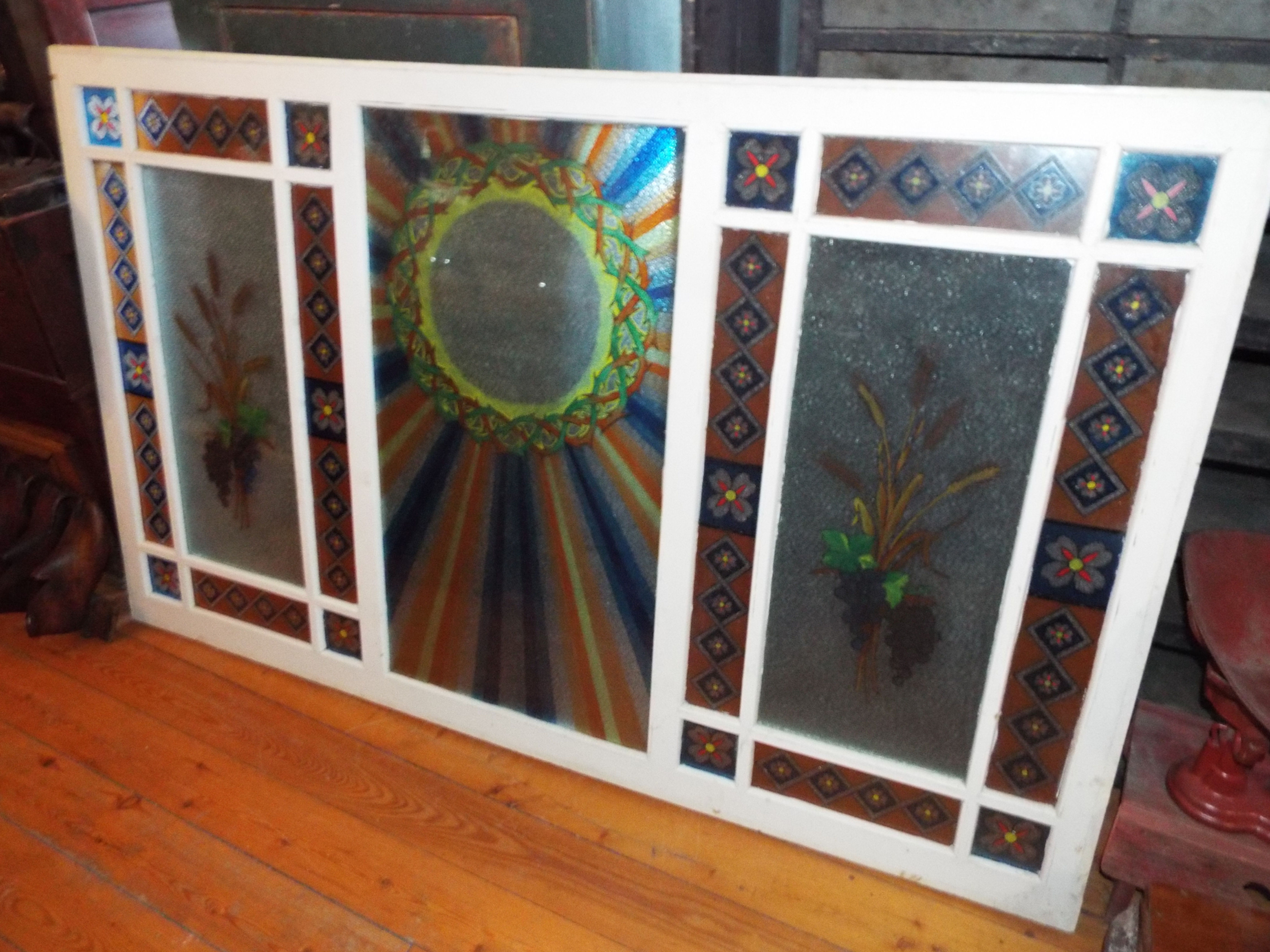 4623 Magnifique peinture sur vitre