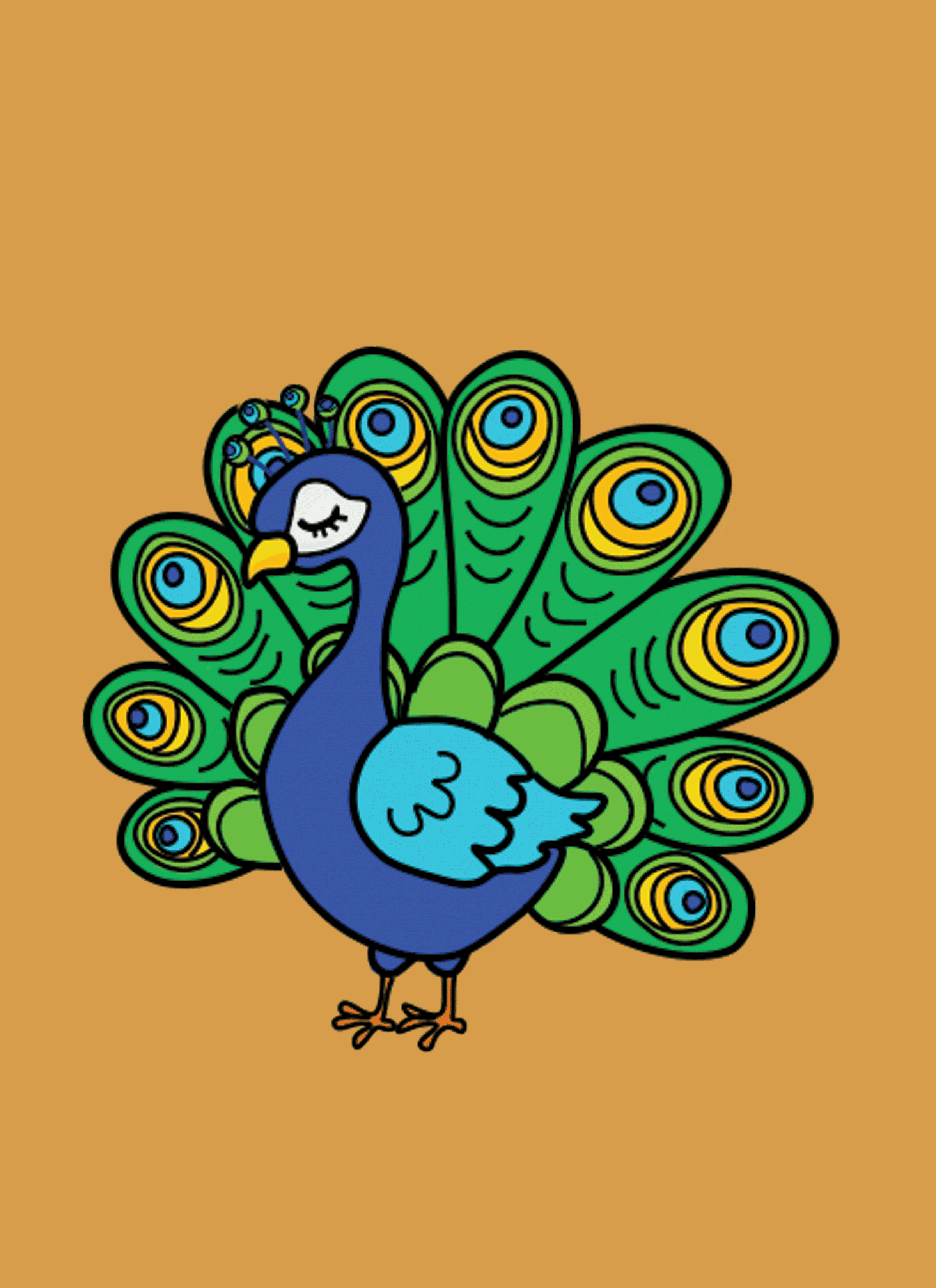 Motion Graphics Character Creation - Peacock