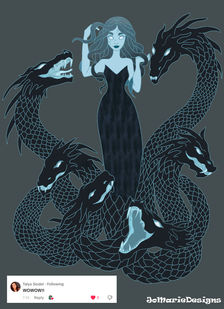 Scylla  - Character Fan Art from EPIC, the musical