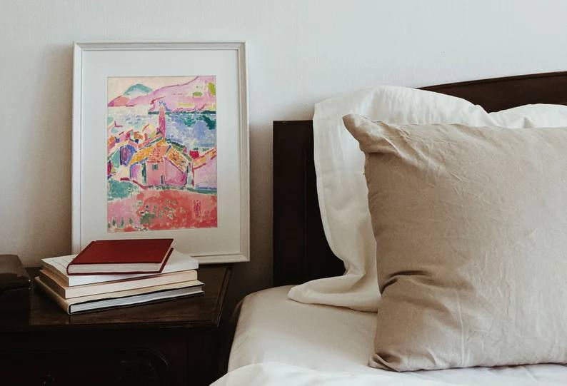 Miniaturbild: Matisse - View of Collioure | Exhibition Poster for Living Room | Wall Decor Art