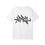 Thumbnail: 411 Charcoal & White Back Graphic Unisex T-shirt