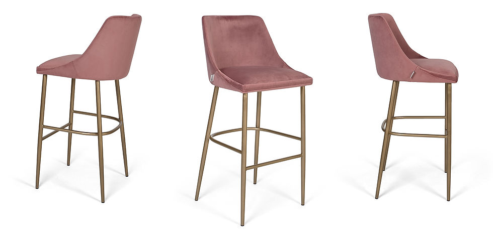 Thumbnail: Chair BAR H78 with metal legs ALBERTA