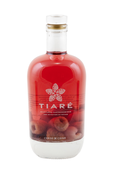 Rhum gastronomique à base de litchi de la Réunion et de framboise
