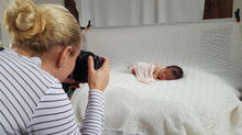 Newborn photo shoot - Behind the scenes