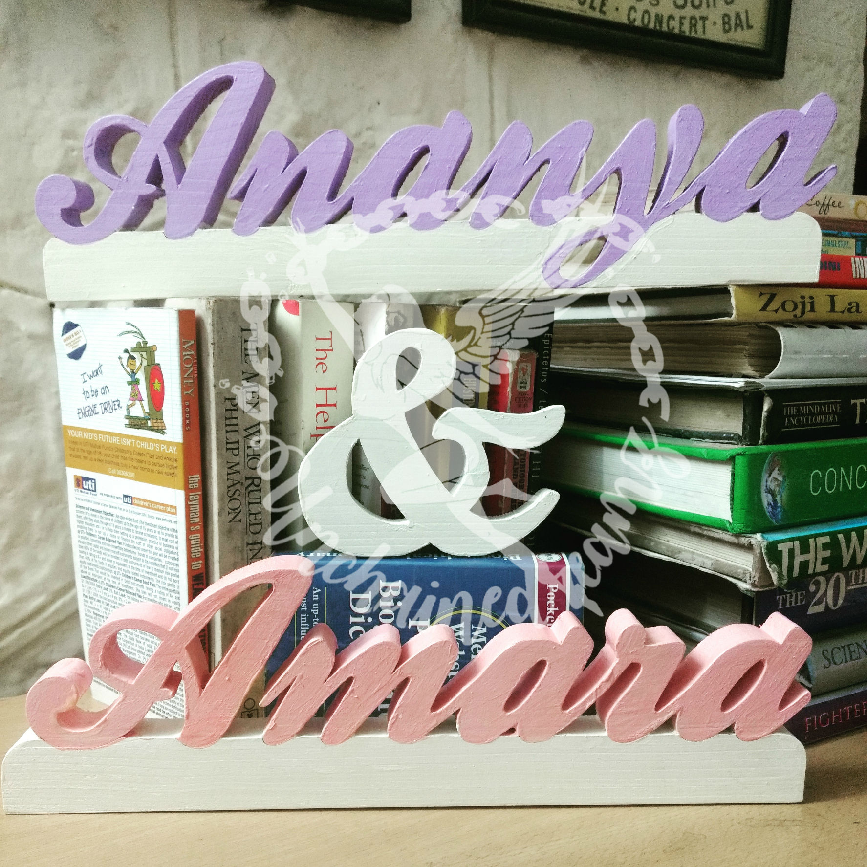 Wooden Sign Word | Wall Hanging Table Top Alphabet Letter
